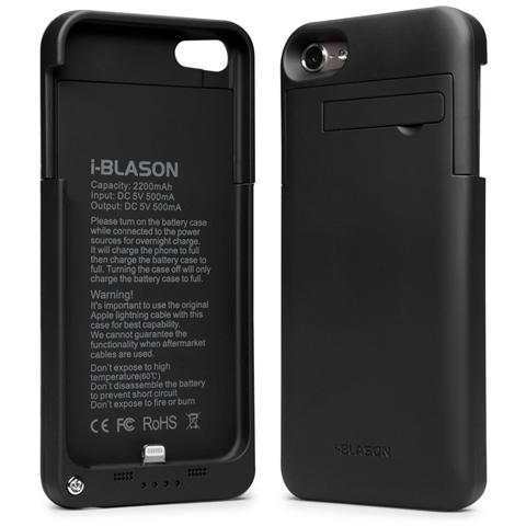 I-BLASON Custodia PowerGlider con Caricabatteria 2200 mAh per iPod Touch 5G Colore Nero