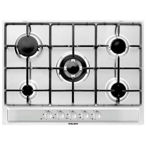 GLEM GAS - Piano Cottura P5GFXV a Gas 5 Fuochi Gas Colore Inox - ePrice