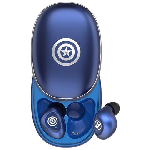 CHRONUS Cuffie Wireless True Noise Cancelling, Cuffie In-ear Stereo 6d, Auricolari Bluetooth 5.0 Slide Tipo Subwoofer Hifi Touch Per Giochi Di Lavoro Sportivi (blu) 