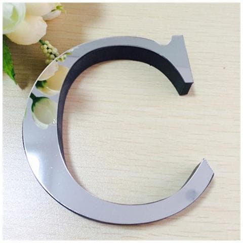 Adesivo Metallo 3 Fogli Lettere Alfabeto Numero Fai Da Te Decalcomania - Foto 2