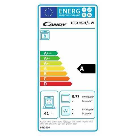 CANDY - Cucina Elettrica + Lavastoviglie TRIO 9501/1W 4 Fuochi a Gas Forno  Elettrico Classe A Dimensioni 60 x 60 cm Colore Bianco - ePrice