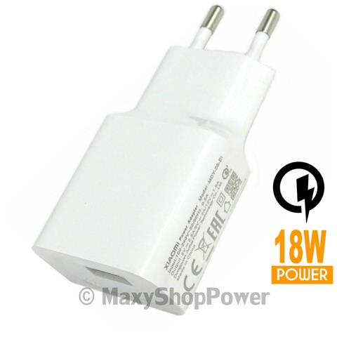 XIAOMI Caricabatterie Originale Da Parete Per Casa Usb Mdy-08-ei 18w White Bulk