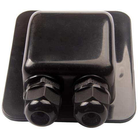 Image of Ghiandola Di Ingresso A Doppio Cavo Addominali Connettore A Cavo Curvo Per Tutti I Tipi Di Cavo Da 2 Mm A 6 Mm (nero)