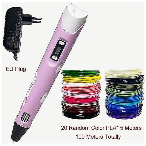 SLD (pla Rosa Eu-100m Pla) Penna Da Stampa 3d Display Oled A Penna 3d Con Filamenti 3d Pla / abs A 12 Colori