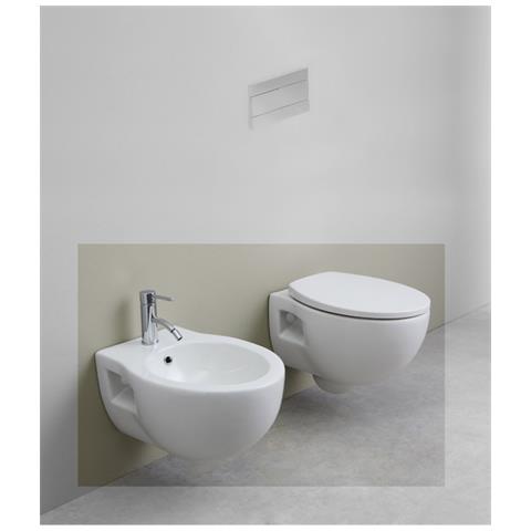 Vaso sospeso Pure Vortex Hatria serie Centrica bianco lucido | Universo Ceramiche