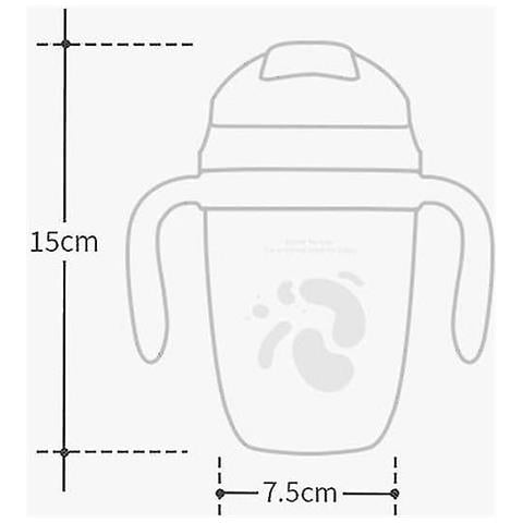 SLD Bottiglia Per Alimentazione Per Bambini Bottiglie Di Latte Neonato Per Bambini Tazza D'acqua Con Cannucce Imbracatura A Prova Di Perdita Portatile (rosa) 