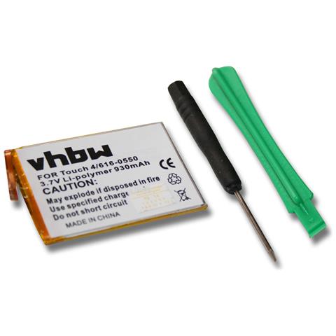 VHBW Batteria Compatibile Con Apple Ipod Touch 4th Generation, A1367 Mp3 Music Player Lettore Musicale (930mah, 3,7v, Li-poly) 