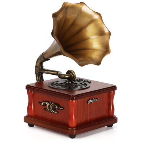 CHRONUS Altoparlanti Bluetooth Portatili, Mini Fonografo, Lettore Musicale Usb, Decorazioni (rosso) 