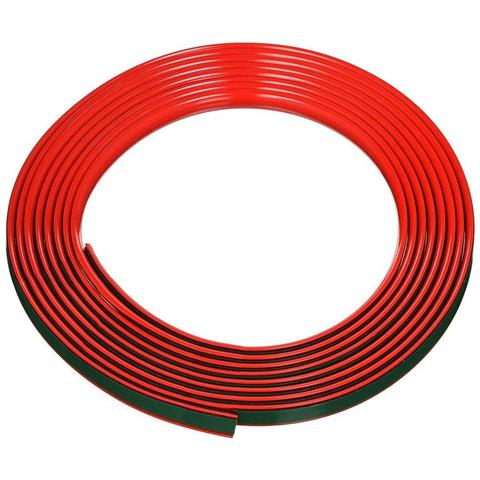 QUATTROERRE Profilo Adesivo Racing per Auto, Rosso, Rotolo 2,5 mt