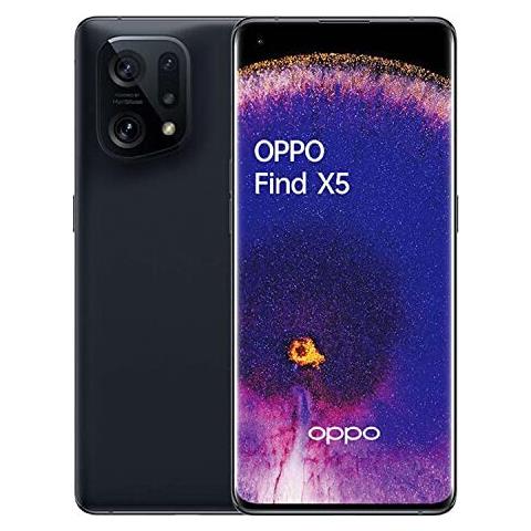 OPPO Find X5 5G 256GB 8 GB RAM Dual Sim Display 6.55" Full HD+ Fotocamera 50 Mpx Android Nero
