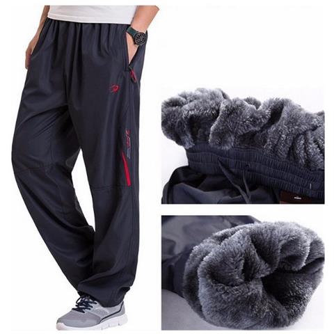 SLOWMOOSE - Pantaloni Invernali Pantaloni Da Jogging In Lana Spessa  Pantaloni In Pile Pantaloni Sportivi Impermeabili Giacca A Vento [ blu K34  / 6xl] - ePRICE