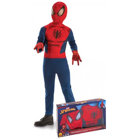 Immagine di  Cofanetto Classico Spiderman Con Guanti Per Bambino - Taglia: 3/4 Anni (90/104 Cm)