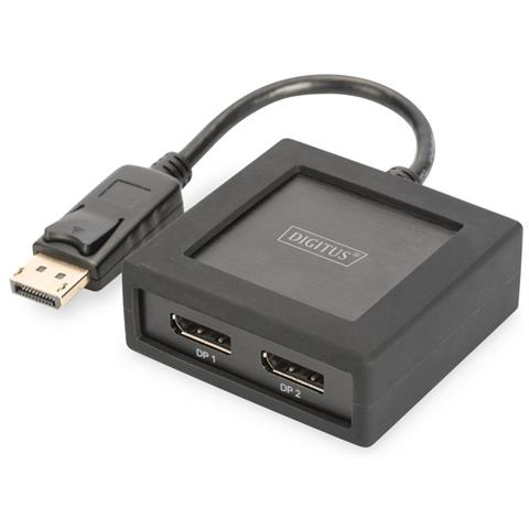 DIGITUS DS-45404 Splitter da DisplayPort a DisplayPort 4K 1 ingresso DP 2 uscite DP 4K / 2K 30Hz