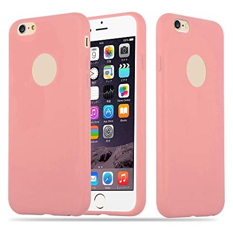 Cadorabo Custodia Per Apple Iphone 6 / Iphone 6s In Candy Rosa - Morbida Cover Protettiva Sottile Di Silicone Tpu Con Bordo Protezione - Ultra Slim Case Antiurto Gel Back Bumper Guscio