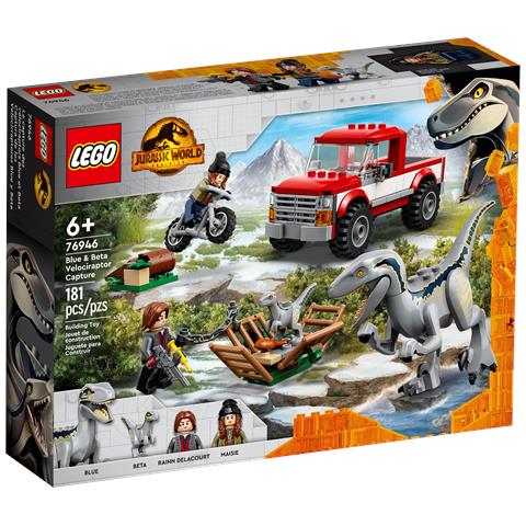 LEGO 76946 Jurassic World La cattura dei Velociraptor Blue e Beta