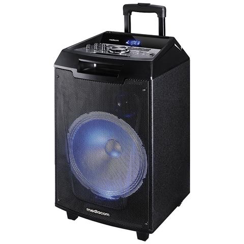 MEDIACOM MusicBox X120S Sistema PA Trolley Potenza 120 W Bluetooth Colore Nero