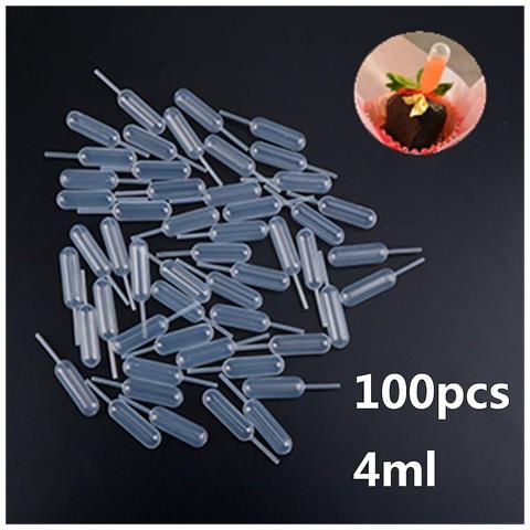 Image of 100 Pezzi Da 4 Ml Di Pipette Usa E Getta Di Trasferimento In Plastica Pipette Stampo In Silicone Per Dropper Per Epossidico Uv