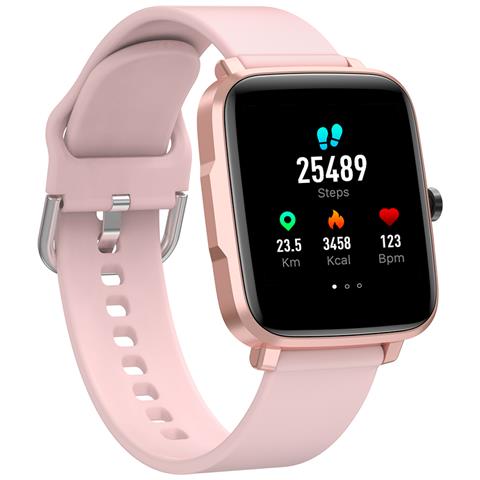 HTN - Smart Watch Uomo Donna Full Touch Fitness Tracker Misuratore Di  Pressione Sanguigna Cardiofrequenzimetro Smartwatchorologi Intelligenti  (rosa) - ePrice