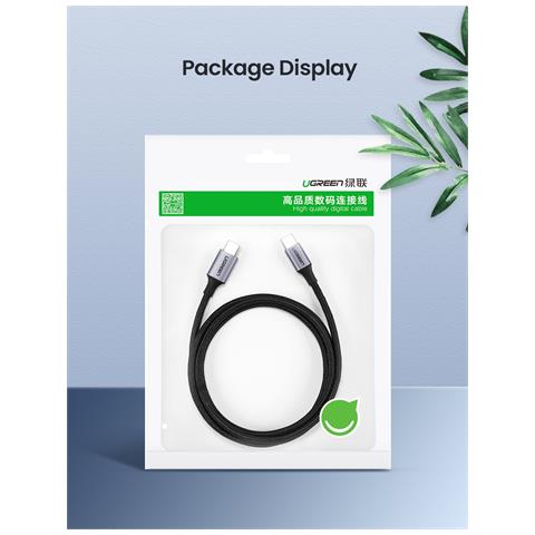 Image of Cavo Nero Da Usb Tipo C A Usb C Per Samsung Galaxy S9 Pd Il Cavo Di Ricarica Rapida Da 100 W Per Macbook Supporta Il Cavo Usb Quick Charge 4.0