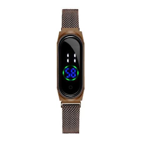 INLAW Uomini & Amp; women Digital Led Sport Watch, Braccialetto Orologio Da Polso In Silicone (brown4) 