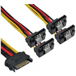 Cavo Di Alimentazione Interno AISENS A131 0163 – Adattatore Da Molex 4 Pin Maschio A SATA Femmina – Lunghezza 16cm – 100% Testato