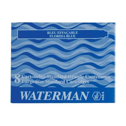 WATERMAN conf. 8. Cartucce standard perstilografica. blu S0110860