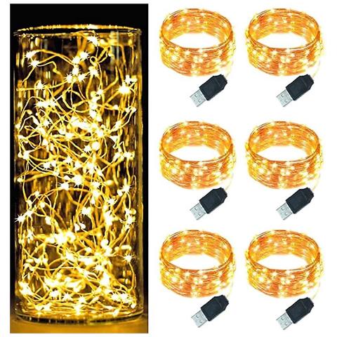 Catena Luminosa, 8M Stringa Luci Natalizie Catene Luminose Impermeabile con 28 pezzi G40