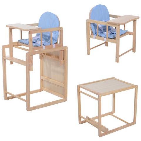 Homcom seggiolone multifunzione per bambini in legno di pino ... Seggioloni per bambini in legno