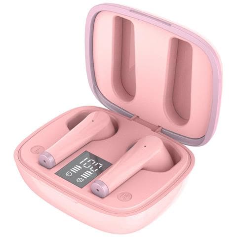 CELLY Fuz1 Outlaw Wireless Earbuds Basic con Custodia di Ricarica Colore Pink