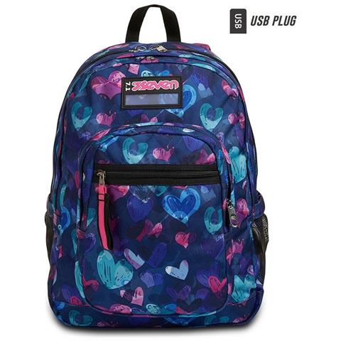 SEVEN Zaino Freethink Girl - Taglia Unica Blue