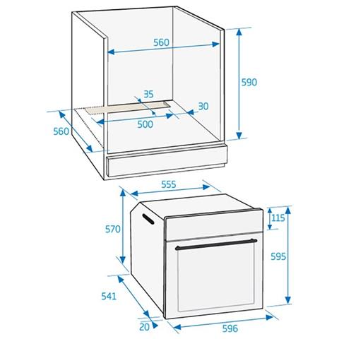 BEKO - Forno Elettrico da Incasso BIC 21002 B Capacità 75 L Statico Colore  Nero - ePrice