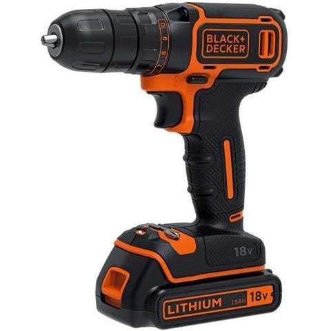 BLACK & DECKER Trapano Avvitatore 18 V 1.5 Ah 
