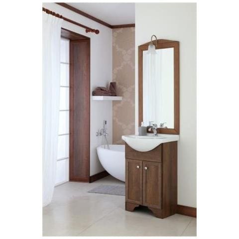 Feridras - Mobile Bagno Arte Povera 55 Cm Color Noce - Noce - ePrice Feridras - Mobile Bagno Arte Povera 55 Cm Color Noce - Noce - ePrice