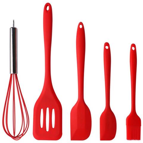 TBWEST Set Utensili Da Cucina In Silicone - 56 Pezzi Resistenti Al - 9