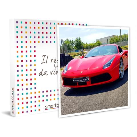 Immagine di  Cofanetto Per Uomo - Ferrari F488 Gtb Su Pista: 1 Giro Sul Circuito Di Castelletto E Video A Bordo - Idee Regalo Originale Per Lui