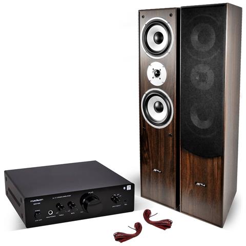Madison Coppia di altoparlanti Hi-Fi / Home Cinema Amplificatore 2x500W + Stereo Stereo BT / NFC / CD / AUX / MP3