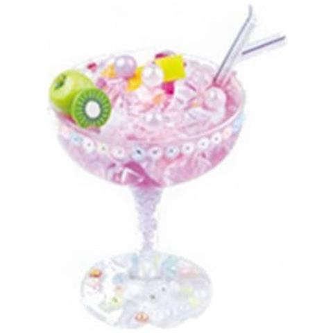 Image of Cocktail Slime Kit Fango Di Cristallo Diy Clay Drink Design Con Bottiglia E Strumenti Kiwi Berry Cocktail Slime