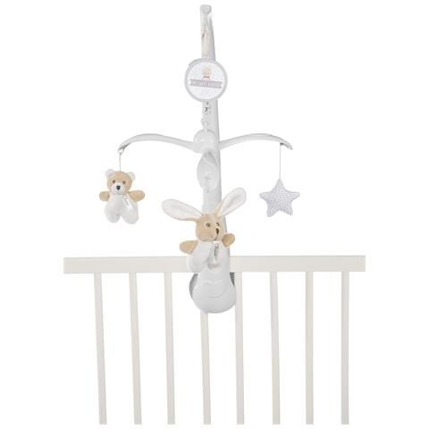 CHICCO 00009714000000 - Giostrina Con Orsetto E Coniglietto, Colore: Beige