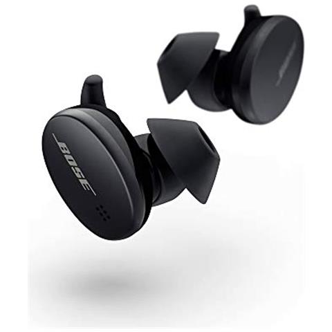 BOSE Sport Earbuds - Auricolari Bluetooth Completamente Wireless, Per Corse E Allenamenti, Nero (triple Black) 