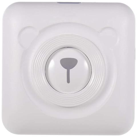 INLAW Mini Tascabile Wireless Stampante Thermal Photo Etichetta Foto Della Ricetta (white) 