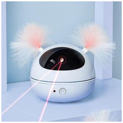 HTN Puntatore Laser A Gatto Laser Interattivo Punta Laser Automatico Cat Rotating Electronic Toys (blue) 