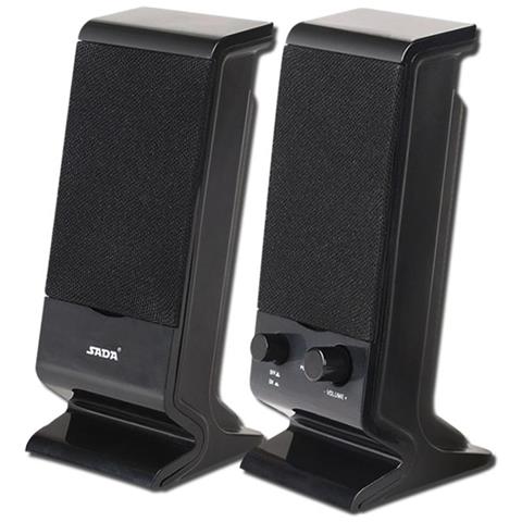 HTN Mini Altoparlante Per Computer Nero Altoparlanti Cablati Usb Colonna Stereo 3d Altoparlante Tv Surround Per Pc Altoparlanti Per Notebook Portatili | altoparlanti Portatili