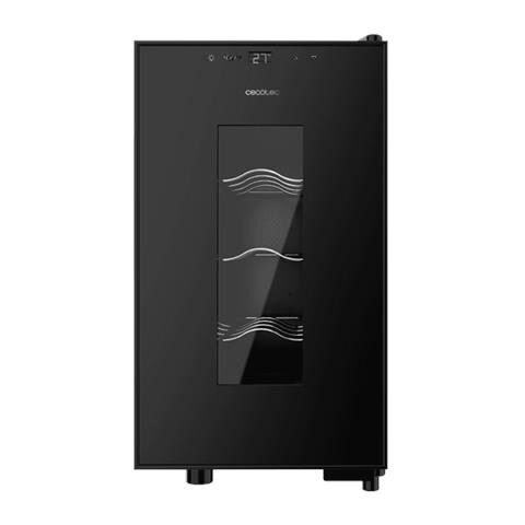 Cecotec Cantinetta Vino Bolero GrandSommelier 820 CoolCrystal Capacità 8 Bottiglie Classe G Colore Nero