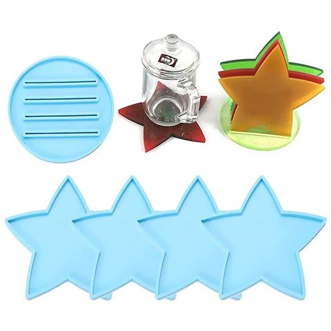 Immagine di  Coaster A Stelle Di Stampo In Silicone A Stampo Resina