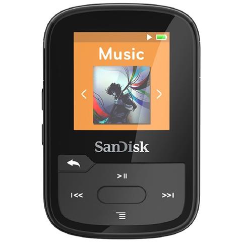 SANDISK Lettore MP3 Clip Sport Plus 16GB Colore Nero
