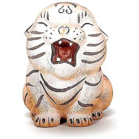 Image of 1 Pezzi Di Sabbia Viola Simpatica Tigre Statue Decorativa In Miniatura Moderna Artigianato In Ceramica In Miniatura