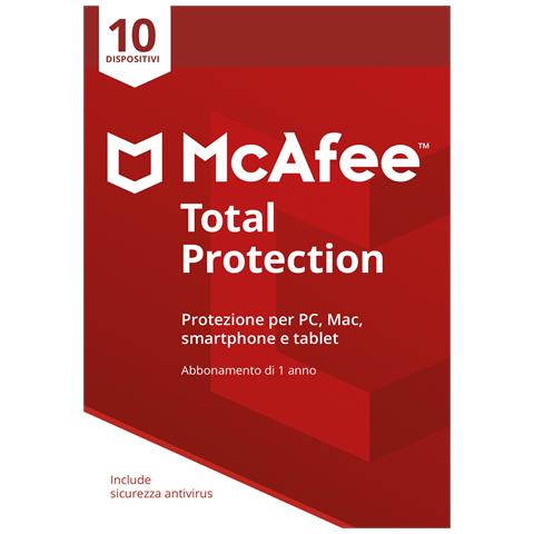 MCAFEE Total Protection 10 Dispositivi - Digital Download - Licenza ESD
