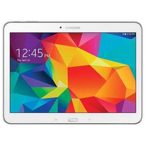 SAMSUNG Tablet Galaxy Tab 4 Bianco 10.1" HD Quad Core Memoria 16 GB +Slot MicroSD Wi-Fi Android - Italia 