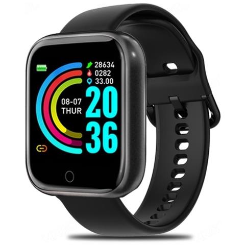 SLD Smart Watch Uomo Donna Smartwatch Guscio In Lega Bluetooth Connect Sport Monitor Bracciale Fitness Orologi Intelligenti Da Donna Uomo | orologi Intelligenti (nero) 