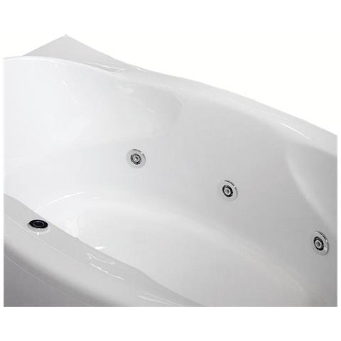 RELAX Vasca Con Sistema Combinato Touchscreen Whirpool - Airpool - Faro A Led - Disinfezione In Acrilico 180x85x100 Cm - Sardegna Vtdf